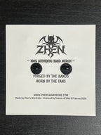 Gaerea - Coma - Hybrid Embroidered T-Shirt & Relief Metal Pin Bundle