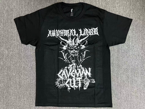Abysmal Lord / Caveman Cult - "Tormenting the East MMXXV" Tour - T-Shirt
