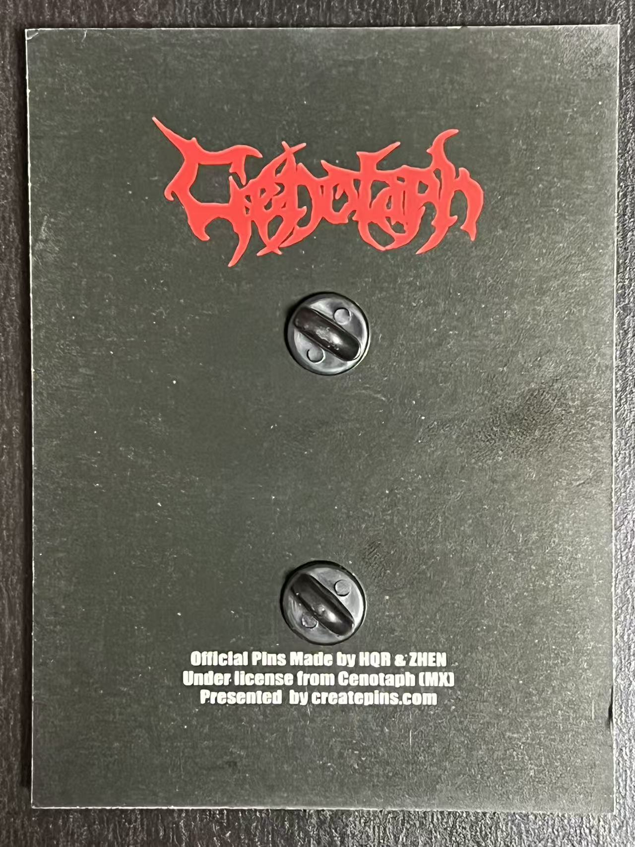 Cenotaph - The Gloomy Reflection of Our Hidden Sorrows - 3D Sculpted Metal Pin